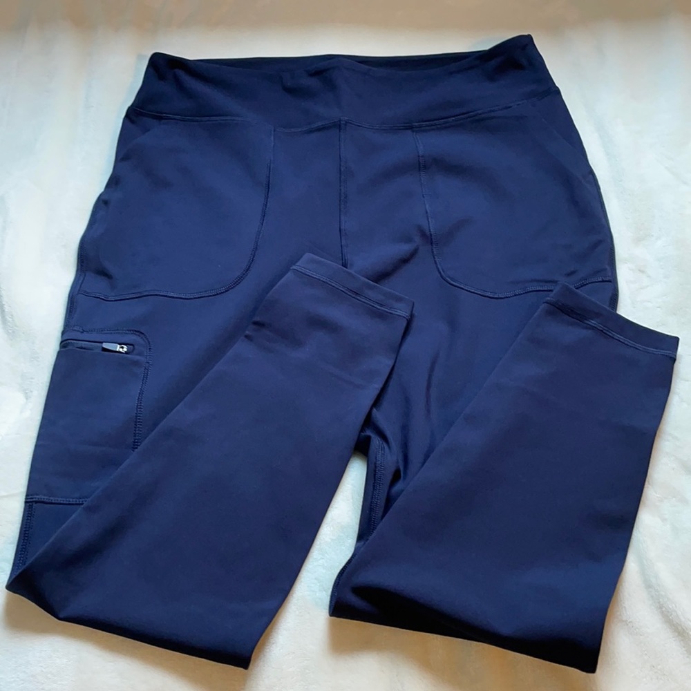 Navy cargo leggings XL